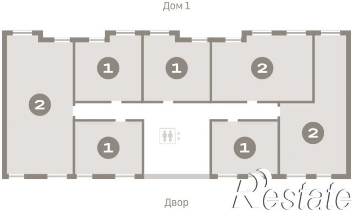 1-комн квартира в новом доме Причальная, 11