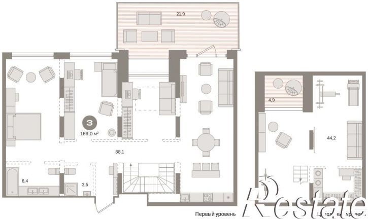 2-комн квартира в новом доме Причальная улица, 7