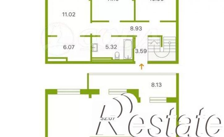 4-комн квартира улица Молодогвардейцев, 5 к1,  д. 5 к1