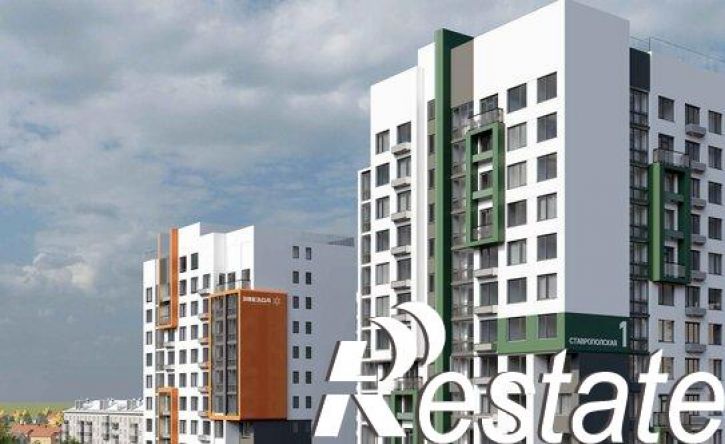 3-комн квартира в новом доме Ставропольская улица, 1,  д. 1