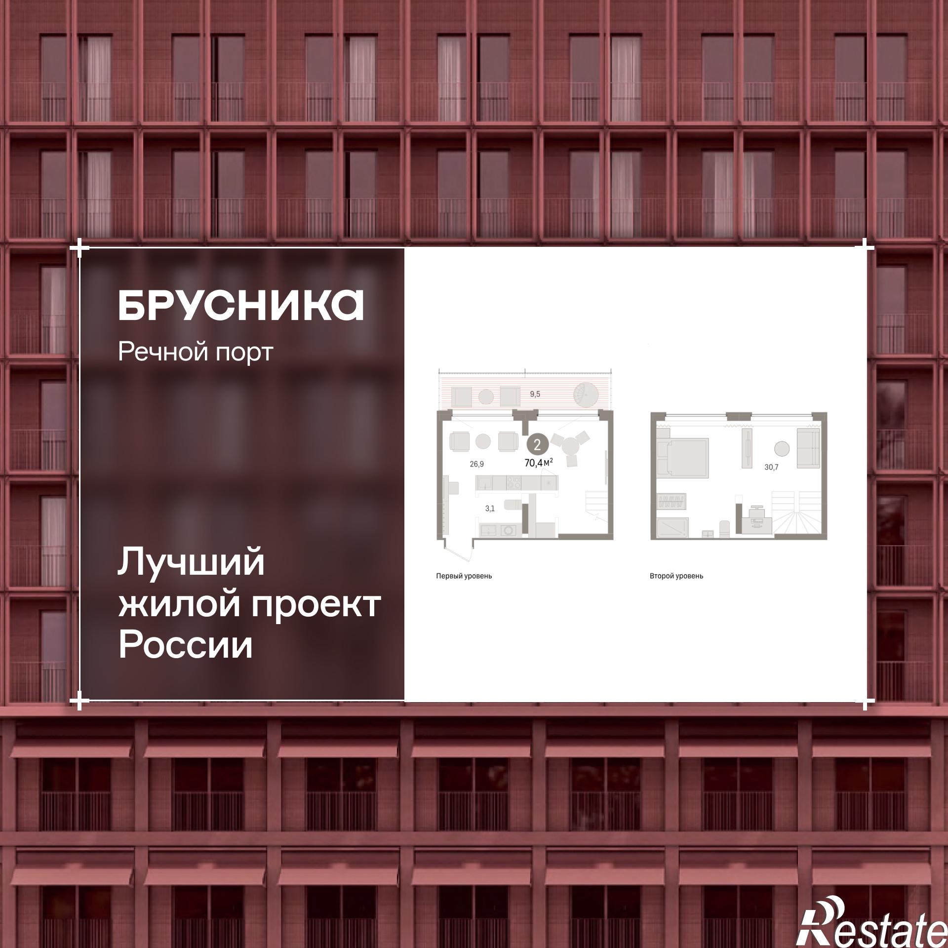 Купить квартиру за 13 840 000 рублей на Причальная улица, 7