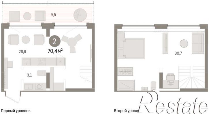 3-комн квартира в новом доме Причальная улица, 7