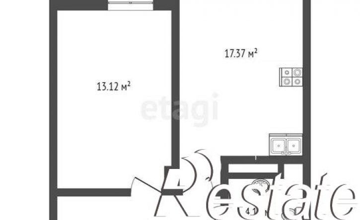 1-комн квартира улица Монтажников, 36,  д. 36
