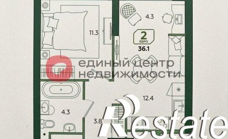 1-комн квартира улица Евгения Войнова, 3 к2,  д. 3 к2