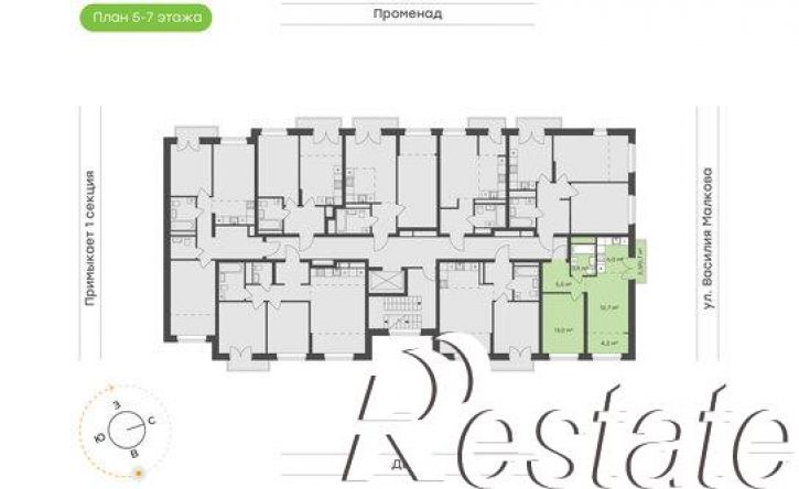 1-комн квартира в новом доме улица Ильи Кургузова, 8 c7,  д. 8 c7