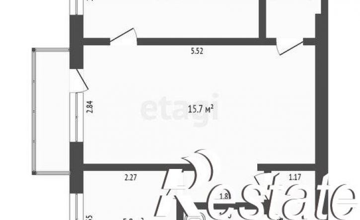 2-комн квартира улица Мира, 8А,  д. 8А