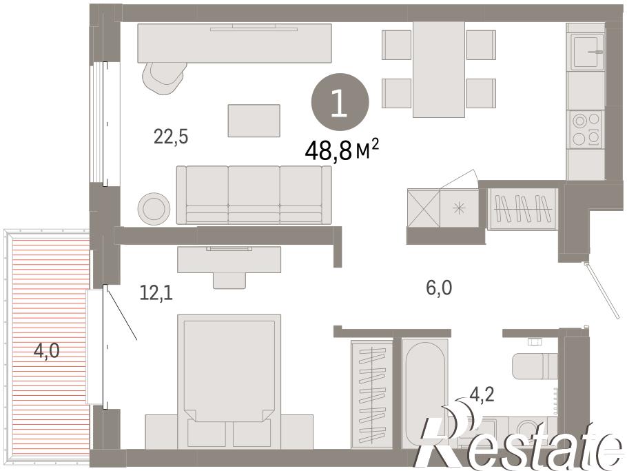 Купить квартиру за 9 980 000 рублей на Минская, 92
