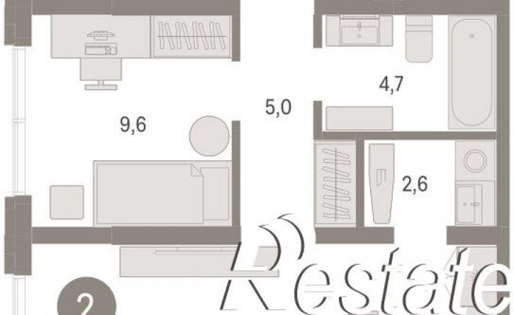 3-комн квартира в новом доме улица Республики, 205 к3,  д. 205 к3
