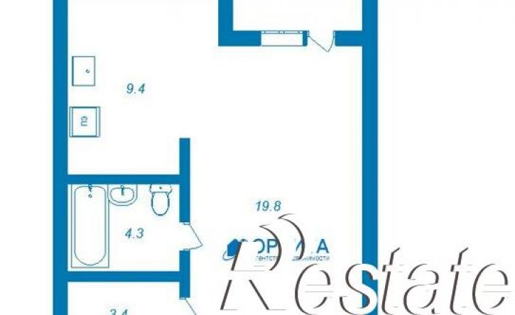 1-комн квартира Полевая улица, 105 к2,  д. 105 к2