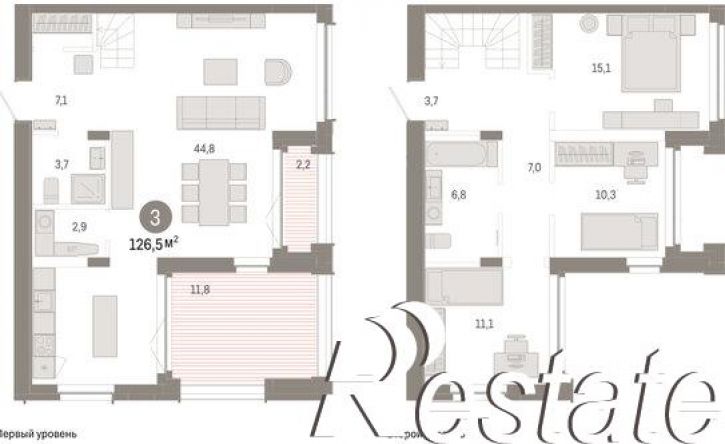 3-комн квартира улица Республики, 205 к2,  д. 205 к2