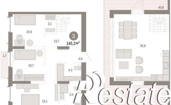 3-комн квартира улица Республики, 205 к2,  д. 205 к2