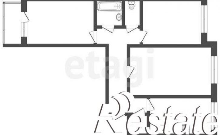 3-комн квартира улица Федюнинского, 5,  д. 5