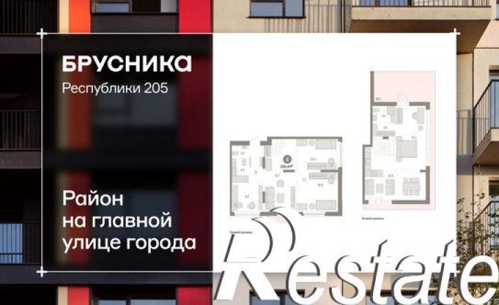 4-комн квартира улица Республики, 205 к2,  д. 205 к2
