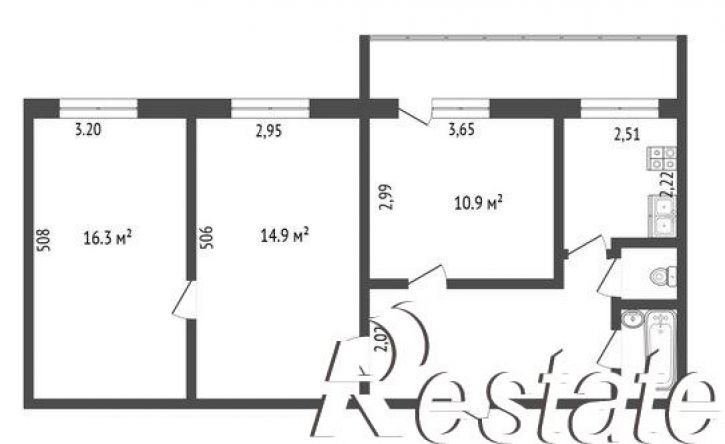 3-комн квартира улица Ермака, 26,  д. 26