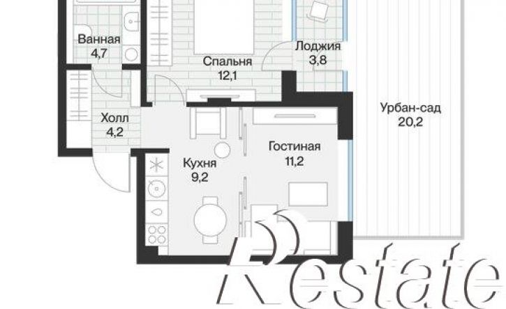 1-комн квартира улица Игоря Комиссарова, 10,  д. 10