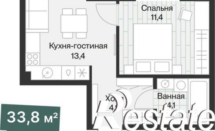 1-комн квартира улица Игоря Комиссарова, 18,  д. 18