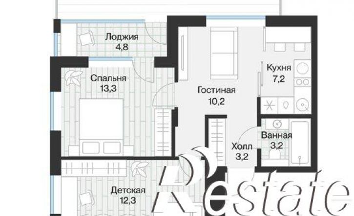 2-комн квартира улица Игоря Комиссарова, 18,  д. 18