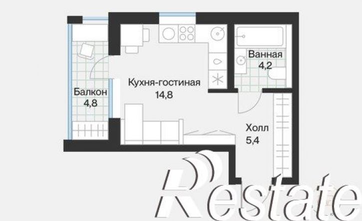 1-комн квартира улица Игоря Комиссарова, 9,  д. 9