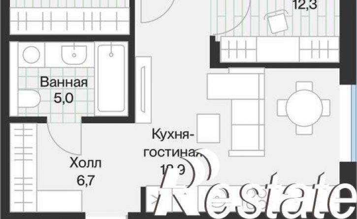 2-комн квартира улица Игоря Комиссарова, 18,  д. 18