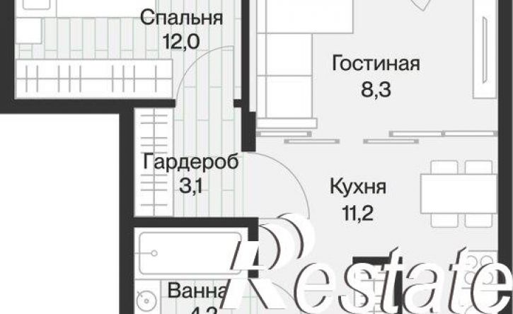 1-комн квартира улица Игоря Комиссарова, 18,  д. 18