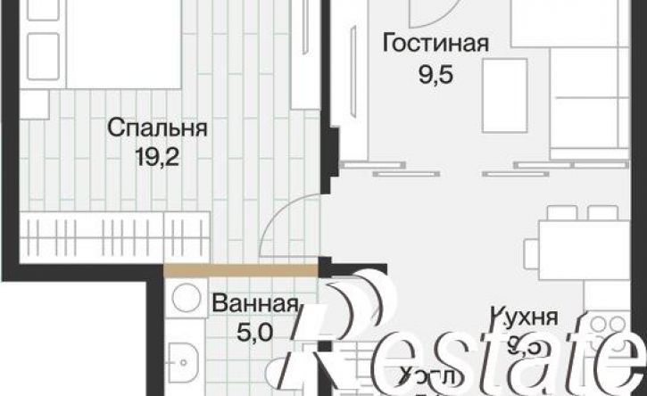 1-комн квартира улица Игоря Комиссарова, 19,  д. 19