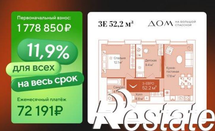 2-комн квартира улица Республики, 204 к12,  д. 204 к12