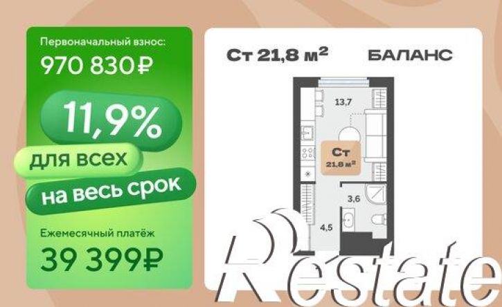 1-комн квартира улица Республики, 204 к18,  д. 204 к18