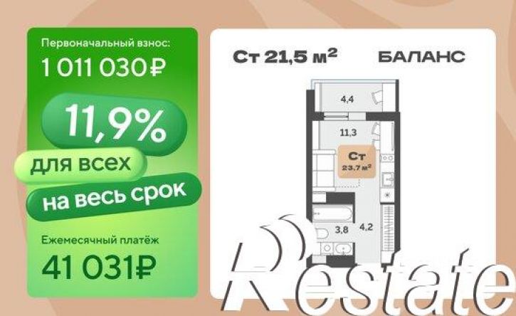1-комн квартира улица Республики, 204 к20,  д. 204 к20