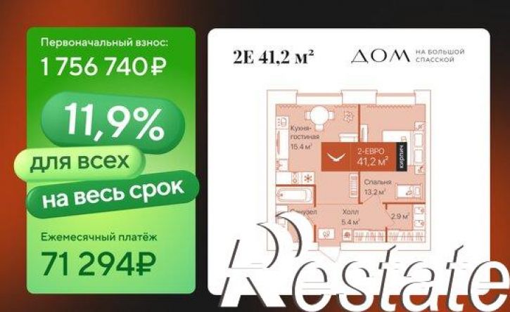1-комн квартира улица Республики, 204 к12,  д. 204 к12