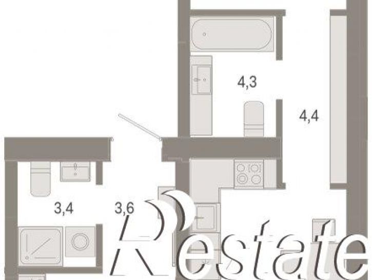 3-комн квартира в новом доме улица Республики, 205 к3,  д. 205 к3
