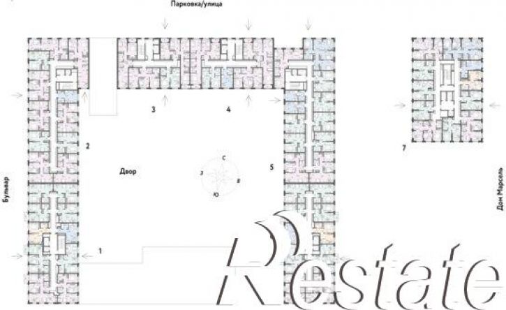 3-комн квартира в новом доме Береговая улица, 100 к2,  д. 100 к2