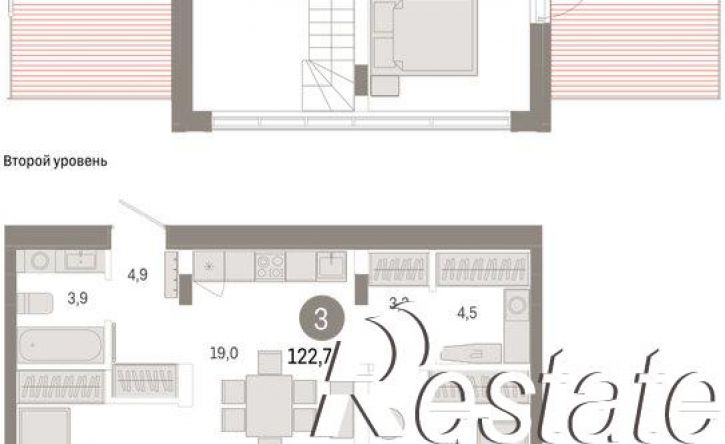 3-комн квартира улица Республики, 205 к2,  д. 205 к2