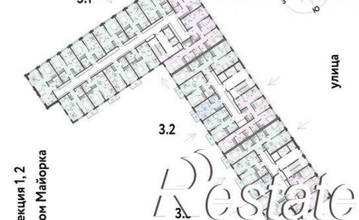 2-комн квартира в новом доме Краснооктябрьская улица, 10 к3,  д. 10 к3
