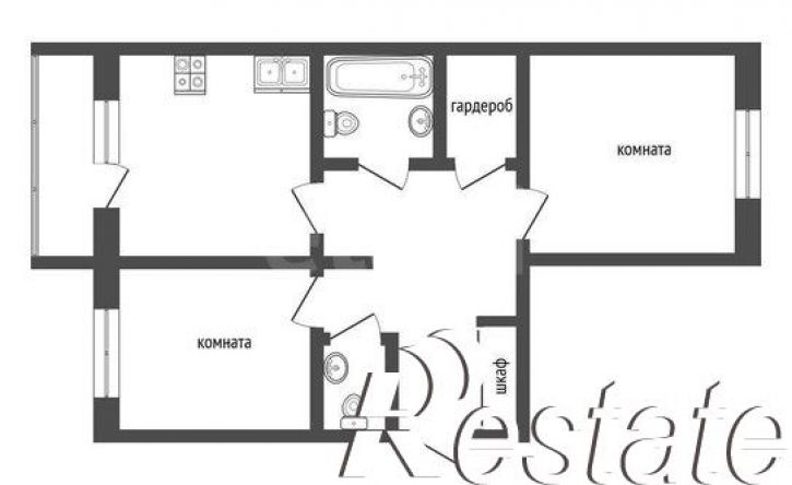 2-комн квартира улица Энергостроителей, 25 к1,  д. 25 к1