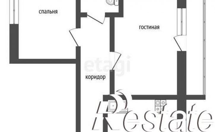 2-комн квартира улица Малиновского, 8,  д. 8