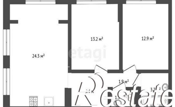 2-комн квартира улица Новаторов, 30,  д. 30