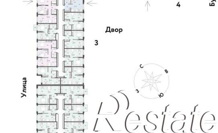 2-комн квартира в новом доме улица Андрея Кореневского, 1 к1,  д. 1 к1
