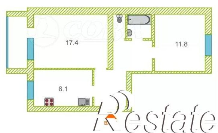 2-комн квартира улица Беляева, 29,  д. 29