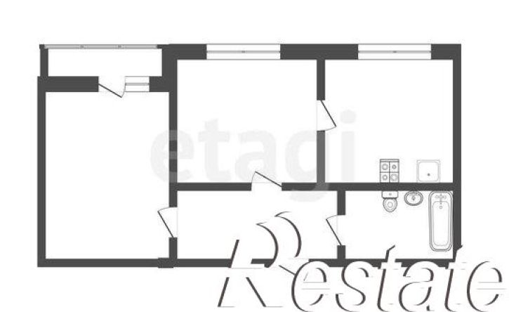 2-комн квартира улица Бакинских Комиссаров, 3 к1,  д. 3 к1