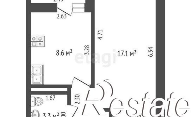 1-комн квартира улица Ветеранов Труда, 9А к1,  д. 9А к1