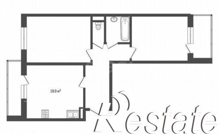 2-комн квартира улица Беляева, 29/1,  д. 29/1