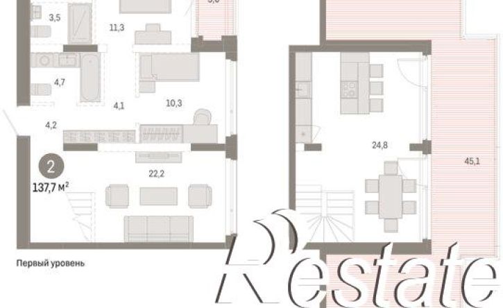 2-комн квартира в новом доме улица Республики, 205 к3,  д. 205 к3