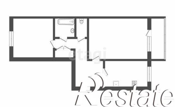 2-комн квартира улица Мелиораторов, 3А,  д. 3А