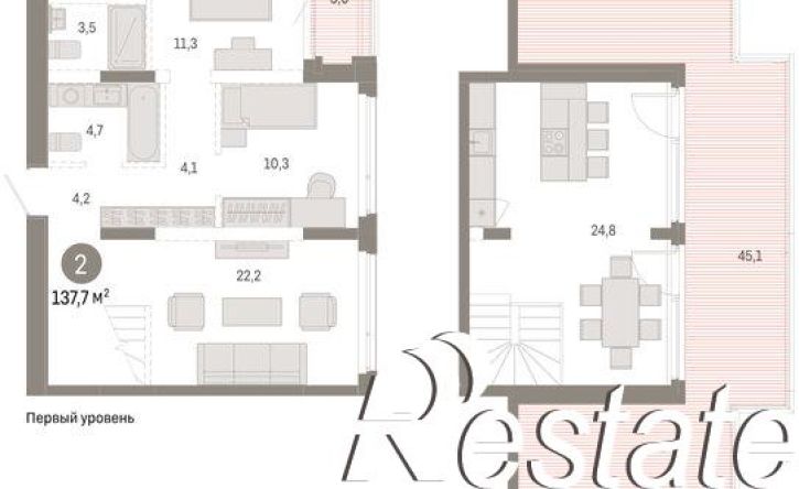 3-комн квартира в новом доме улица Республики, 205 к3,  д. 205 к3