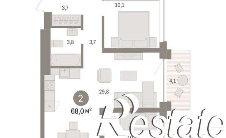 3-комн квартира улица Муравленко, 9 к1,  д. 9 к1