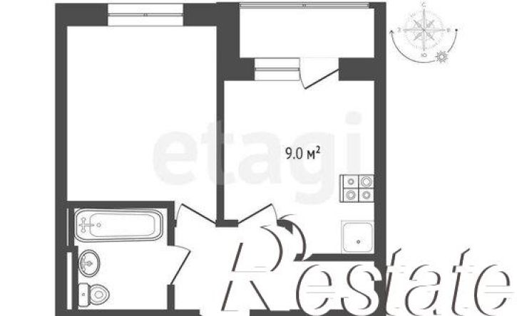 1-комн квартира улица Тимофея Чаркова, 69 к1,  д. 69 к1