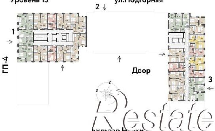 2-комн квартира Подгорная улица, 61 к1,  д. 61 к1